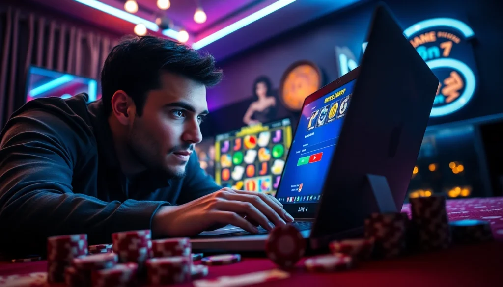 Masuk ke lipat4d login slot dengan antusiasmenya di layar laptop yang cerah.