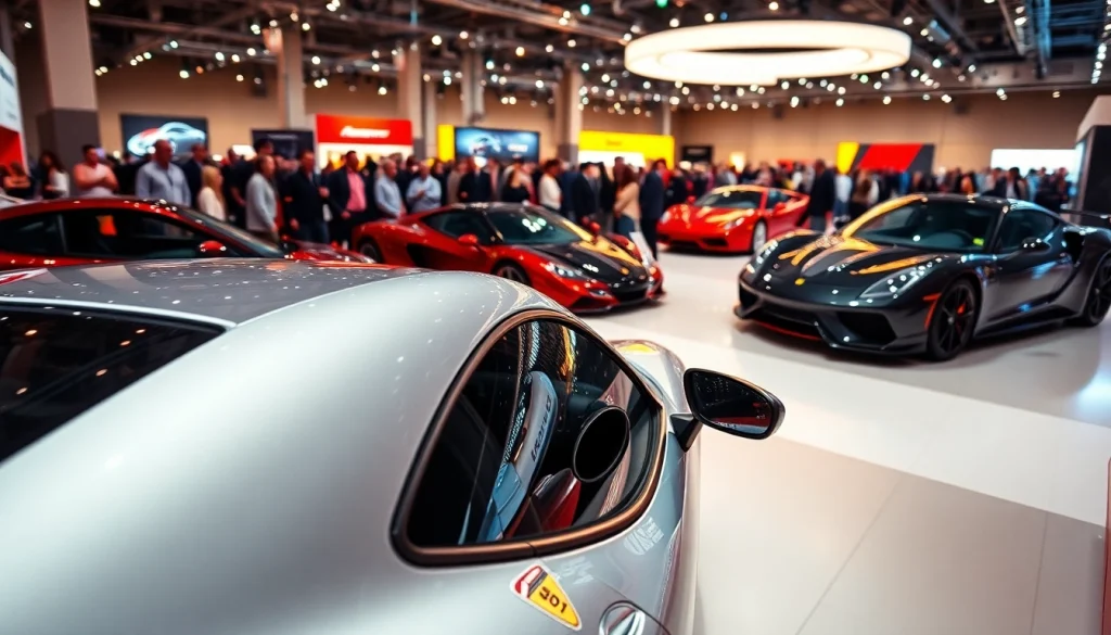 Experience the excitement of the Auto Cars Show with luxurious vehicles on display.