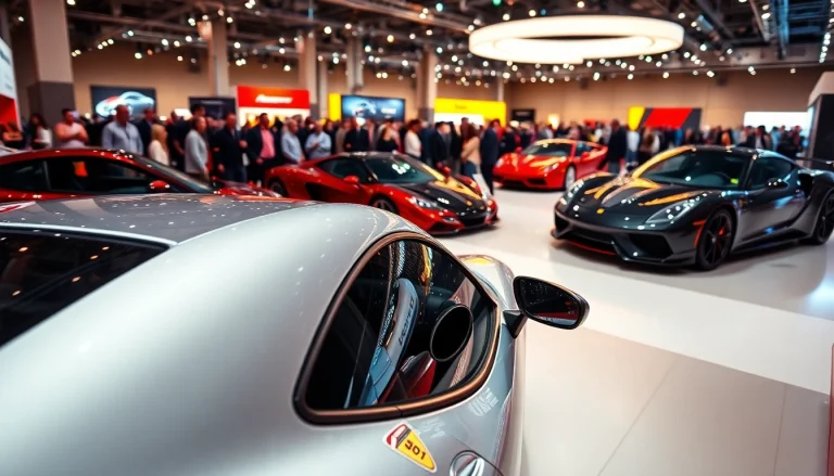Experience the excitement of the Auto Cars Show with luxurious vehicles on display.