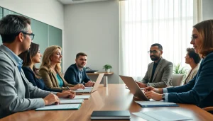 M&A & incorporation lawyers Gurgaon provide expert consultation in a modern legal office setting.