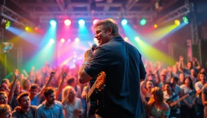 Engaging kora live concert showcasing a musician captivated by the audience.