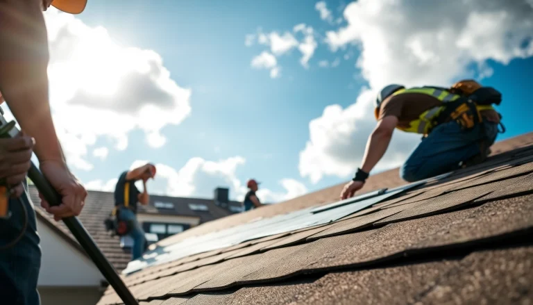 Efficient installation process showcasing Twin Shield Roofing services on a residential property.