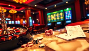 Experience high-stakes action with online gambling at https://xx88.pizza/, featuring poker chips and a roulette wheel.