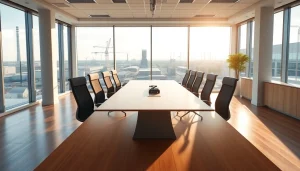 Showcasing industrial leasing office space designed for productivity and professionalism.