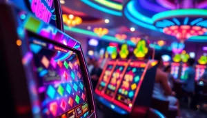 Masuk ke jewel4d login slot yang mengasyikkan dengan mesin slot berkilauan sebagai fokus utama.