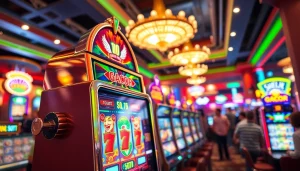 Menangkan jackpot besar di slot gacor dengan mesin berkilau dan suasana kasino yang meriah.