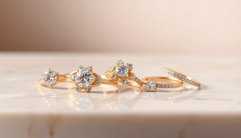 Professional jewelry photographer captures stunning rings in still-life