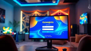 Masukkan kredensial pada halaman komengtoto login yang menarik dan modern.