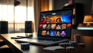 Explore trusted online gaming at https://whycazino.com with a modern home office showcasing casino games.