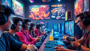Menggambarkan pemain terlibat dalam daftar ggsoft game dengan ekspresi fokus dan perangkat gaming yang menarik.