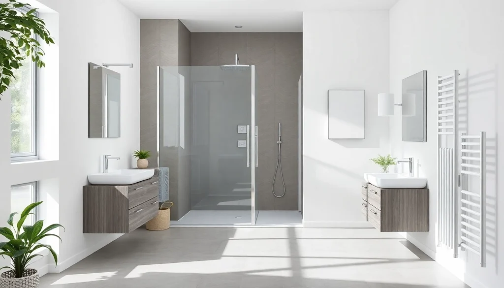 Erleben Sie innovative Sonni sanitär Produkte in einem modernen Badezimmer-Design.