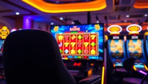 Menangkan permainan bro138 slot dengan tampilan antarmuka kasino yang berwarna-warni.