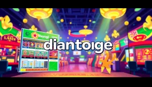 Menampilkan diantogel dengan antarmuka warna-warni dari platform perjudian online yang menarik.