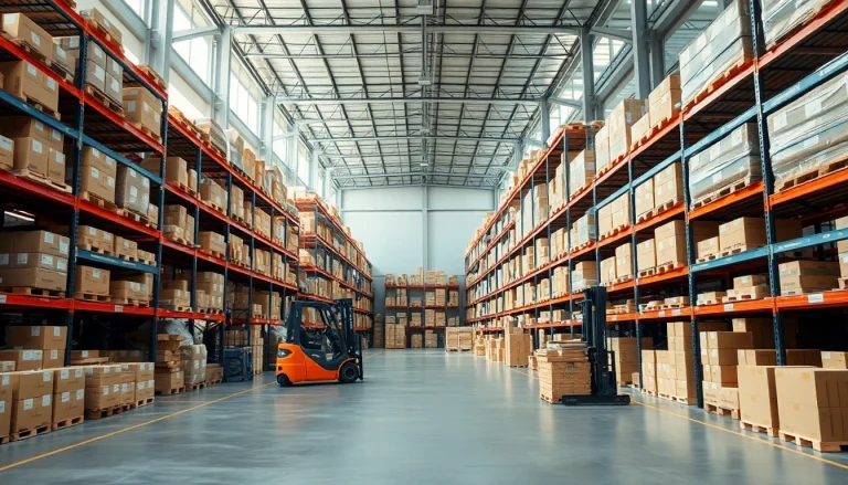 Find a modern warehouse near me with organized spaces and efficient storage solutions.