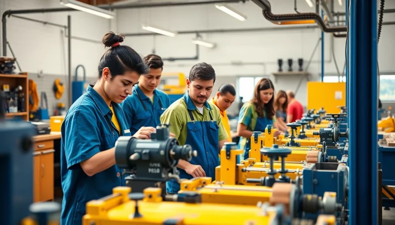 Students practicing skills in trade schools oahu environment with tools and teamwork