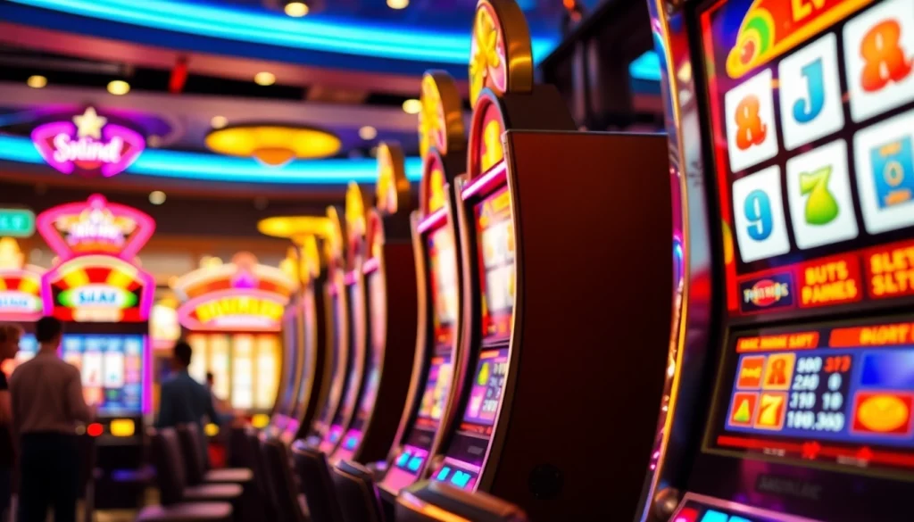 Menyaksikan keseruan petanitoto saat pemain berinteraksi dengan mesin slot yang berwarna-warni.