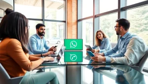 Understand What is a CRM for WhatsApp with a professional team in discussion.