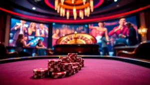 Vua99 online gambling interface showcasing a vibrant poker scene with players celebrating bets.