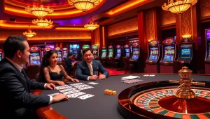 Experience the thrill of Betsson with exciting poker games and vibrant casino visuals.