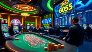 Experience the excitement of god55 casino with vibrant gaming tables and engaging players.