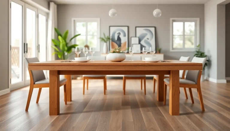 Stunning extension tables showcased in a stylish dining room environment.