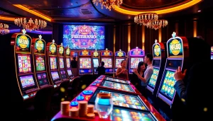 Nổ Hũ QH88 slot game interface capturing the excitement of online gambling with engaging players.