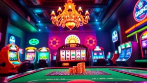 Engaging representation of the best online casinos for Canada showcasing vibrant digital gaming elements.