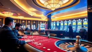 Experience the thrill of gambling at https://rr88.wales/ with vibrant casino interiors and exciting games.