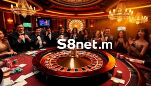 Watch the excitement unfold at https://s8net.com/ with vibrant poker chips and roulette wheels.