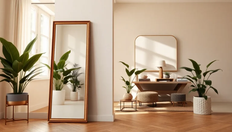 Enhance your home with handmade mirrors from https://merithome.co.uk, displayed in a stylish interior setting.