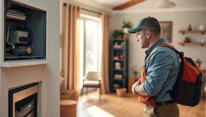 HVAC repair Goldens Bridge expert evaluating a home heating system to ensure safety and comfort.