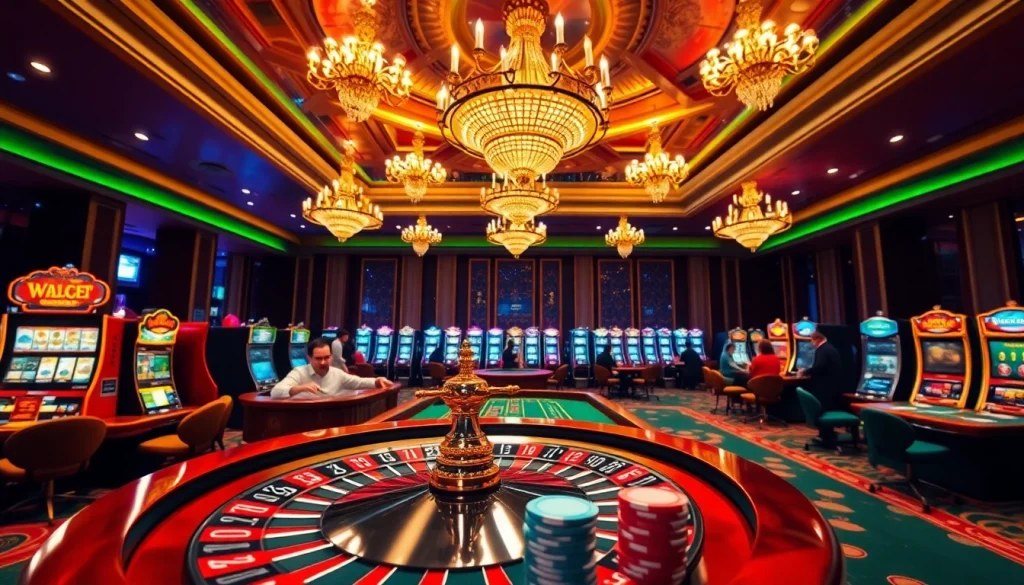 Immersive gambling scene highlighting mk8th.net's exciting casino experience with vibrant gaming elements.