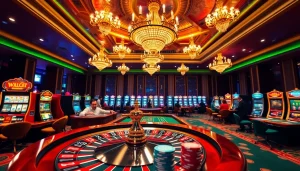 Immersive gambling scene highlighting mk8th.net's exciting casino experience with vibrant gaming elements.