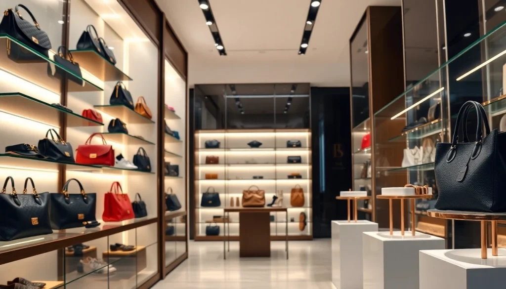 레플리카쇼핑몰에서 고급스러운 미러급 제품을 선보이는 매장 내부 모습입니다.