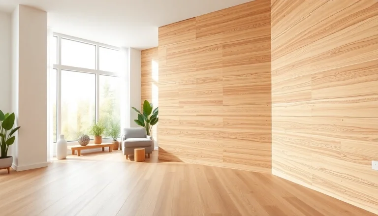 Apply stylish wall planks in a modern home interior with natural light and warm textures.
