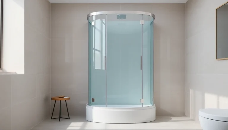 Erleben Sie die sonni Duschkabine 80x80 in modernem Badezimmerdesign mit klaren Linien.