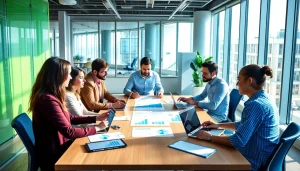 Find competitor customer list using strategies in a vibrant office setting.