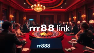 Experience thrilling gaming moments with RR88 link in a luxurious casino atmosphere.
