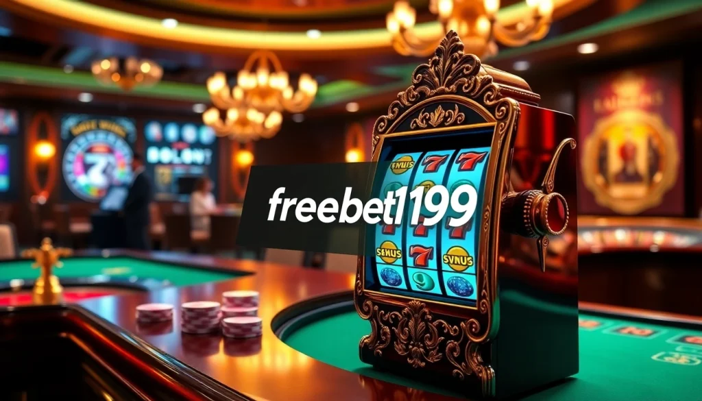 Experience the excitement of freebet Naga169 with vibrant slots, poker chips, and casino games.