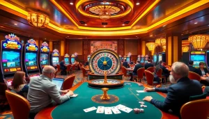 Experience the thrill of link thabet with vibrant casino action featuring tables, chips, and games.