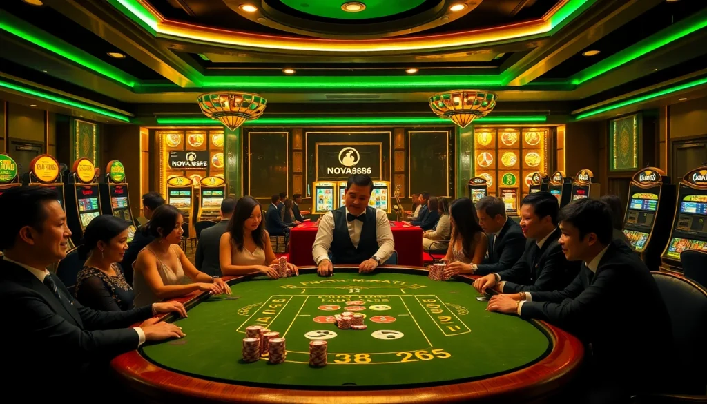 NOVA88 offers thrilling online casino experiences with vibrant tables and professional dealers.