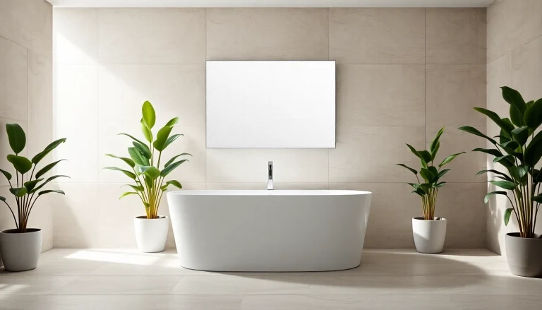 Installierte duschkabine 90x90 in modernem Badezimmer mit eleganten Details