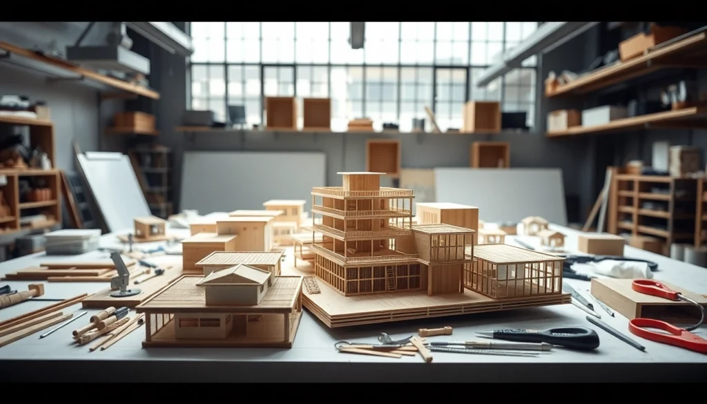 Besucher erfahren mehr über architekturmodellbau Köln in einem modernen Arbeitsumfeld.