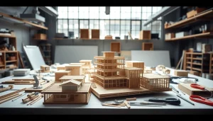 Besucher erfahren mehr über architekturmodellbau Köln in einem modernen Arbeitsumfeld.