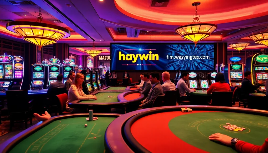 Experience the excitement of gambling at Haywin Casino with vibrant gaming tables and thrilling jackpots.