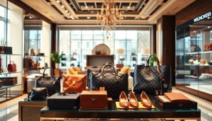 레플리카쇼핑몰에서 고급스러운 레플리카 제품들을 아름답게 진열한 사진