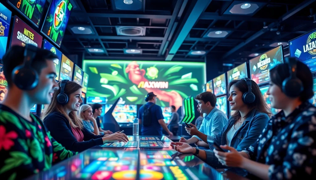 Môi trường chơi game AX88 Win đầy phấn khích với nhiều người chơi khác nhau đang tham gia đặt cược trực tuyến.