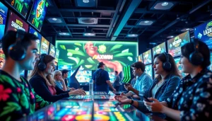 Môi trường chơi game AX88 Win đầy phấn khích với nhiều người chơi khác nhau đang tham gia đặt cược trực tuyến.