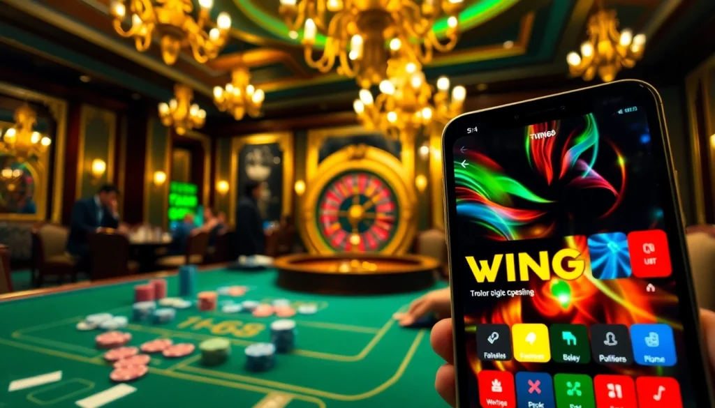 Engaging casino scene showcasing the TWIN68 app and poker action for immersive gaming experiences.