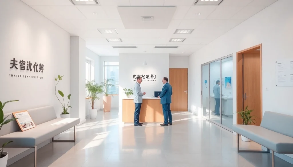 包茎クリニック おすすめ 受付エリア：医療機関における専門性と快適さを表現